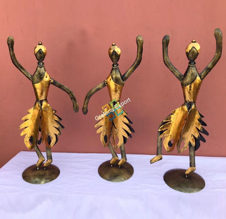 Aadivasi Handicrafts Showpiece Table Top Home decoration set of 3 - Image 4