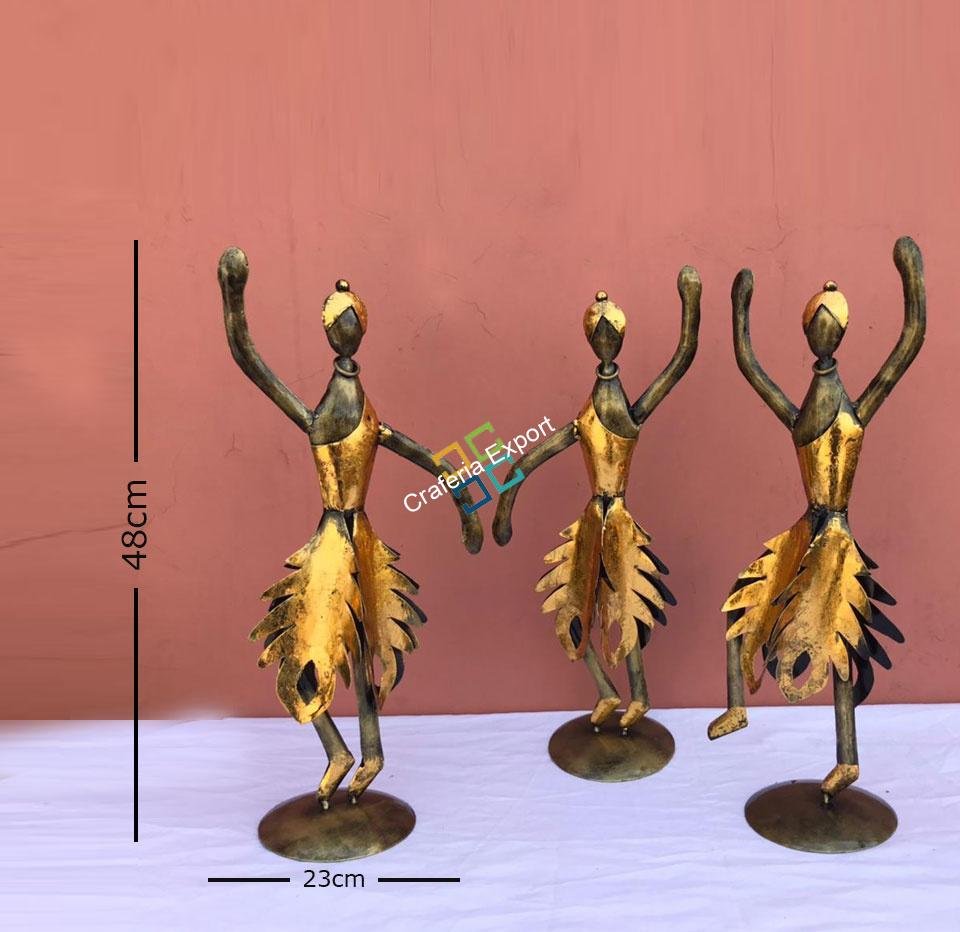 Aadivasi Handicrafts Showpiece Table Top Home decoration set of 3 - Image 3