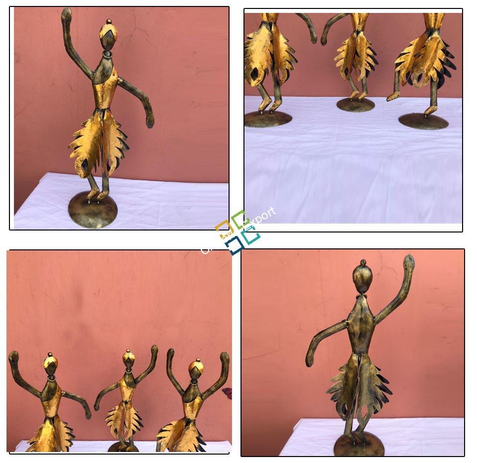 Aadivasi Handicrafts Showpiece Table Top Home decoration set of 3 - Image 5