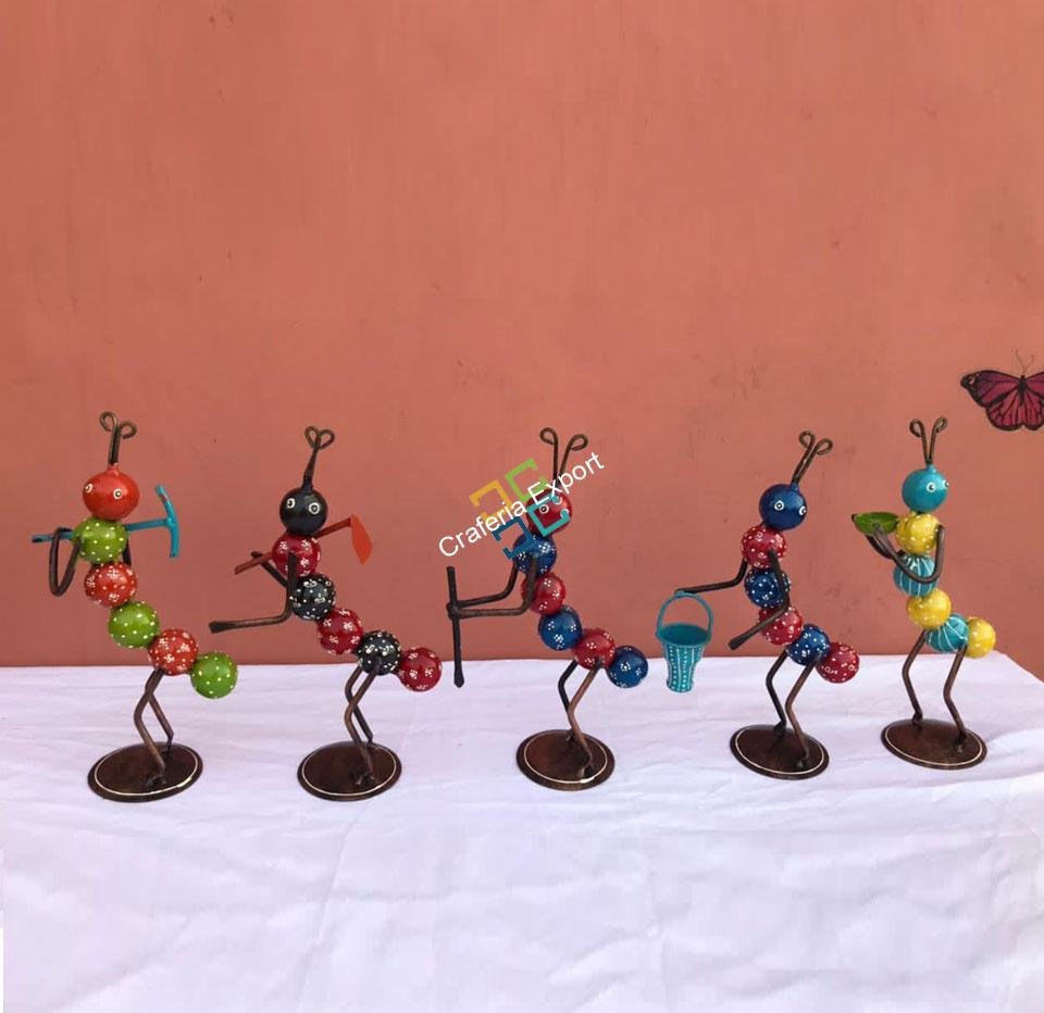 Trendy Multicolor Ant Labour showpiece for Home Decor/Office /Gifts Items (set of 5) - Image 2