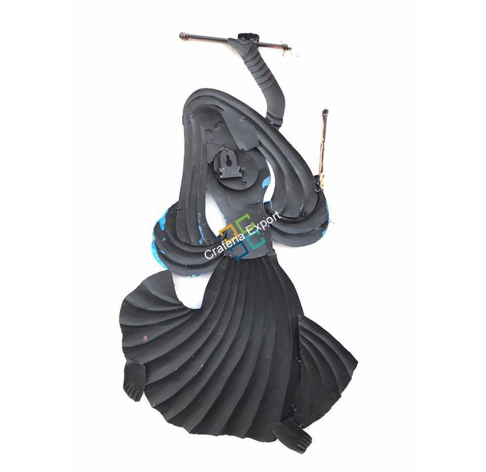 Classic Multicolor Men & Women Playing Dandiya Wall Hanging Showpiece For Home Decoration - Image 6