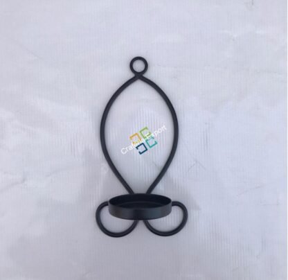 Leaf Shape Metal Wall Hanging Tea Light Candle Holder Stand  (set of 2) - Image 4