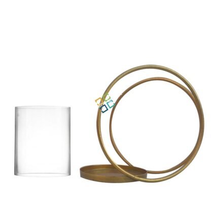 Attractive Shape Metal Table Top Tea Light Candle Holder Stand (set of 2) - Image 5