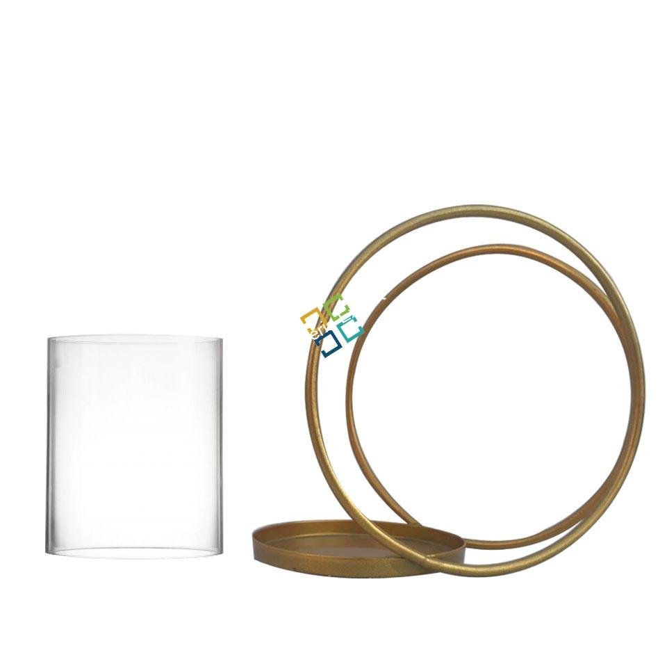 Attractive Shape Metal Table Top Tea Light Candle Holder Stand (set of 2) - Image 5