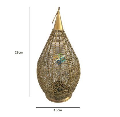 Pear Nest Shape Metal Table Top Tea Light Candle Holder (Hanging & Stand) - Image 3