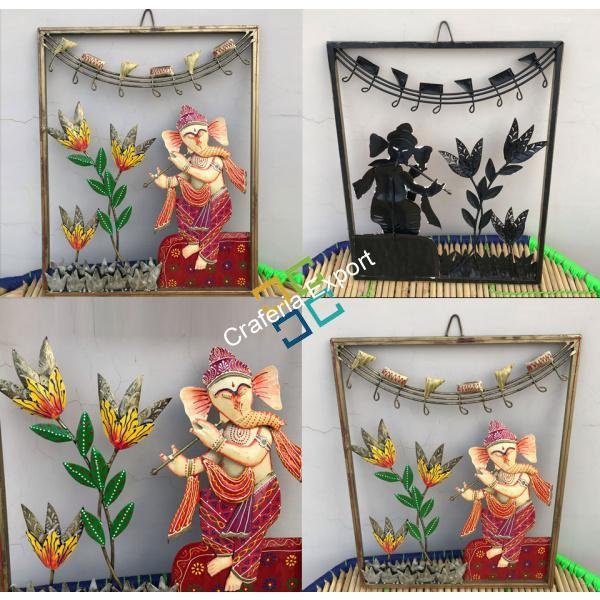 Bansuri Ganesh Wall Hanging Handicraft For Home decor And Gift Items - Image 3