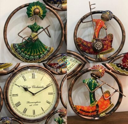 Musicians Ring Panel Wall figurines with clock for wall decor - Image 4