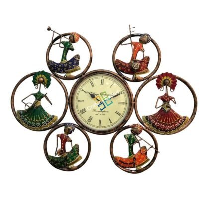 Musicians Ring Panel Wall figurines with clock for wall decor - Image 5