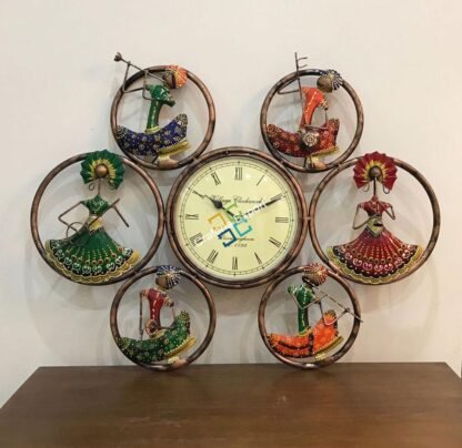 Musicians Ring Panel Wall figurines with clock for wall decor - Image 2