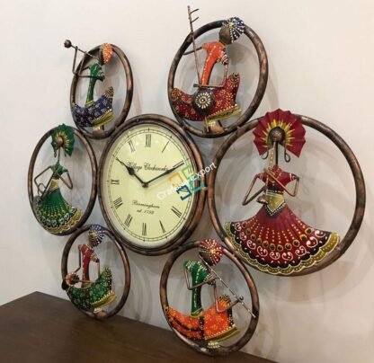 Musicians Ring Panel Wall figurines with clock for wall decor - Image 6