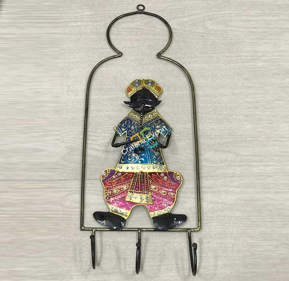 Rajasthan Tradition Stlyed Musical Man key Hanger/Wall decor/Gift Item - Image 5