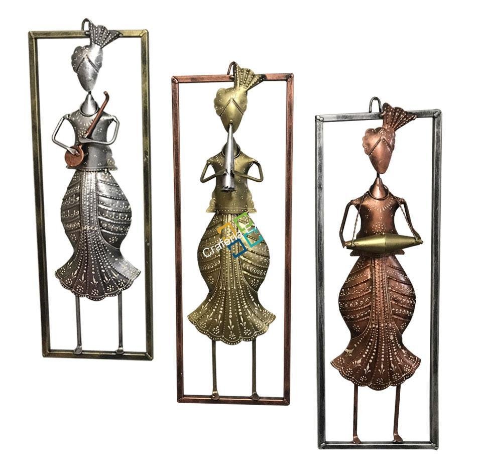 Ethnic Musical Men Wall Hanging/Wall decor/showpiece(Set of 3) - Image 2