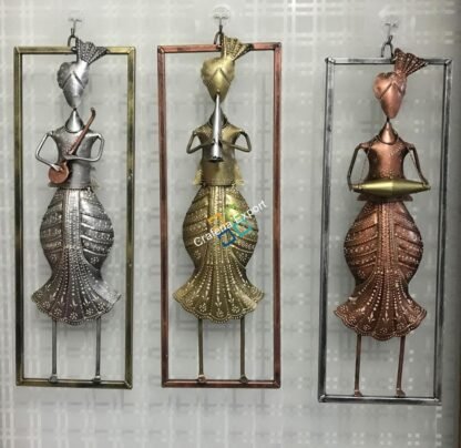 Ethnic Musical Men Wall Hanging/Wall decor/showpiece(Set of 3) - Image 3