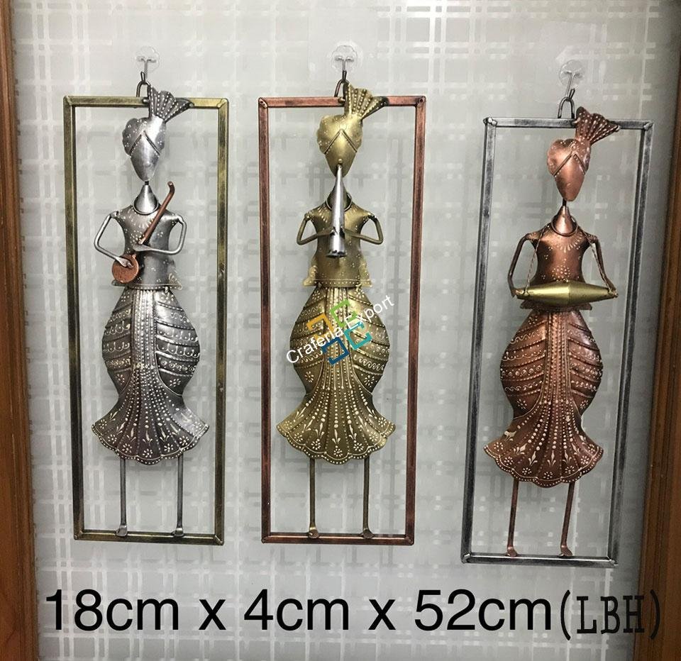 Ethnic Musical Men Wall Hanging/Wall decor/showpiece(Set of 3) - Image 4
