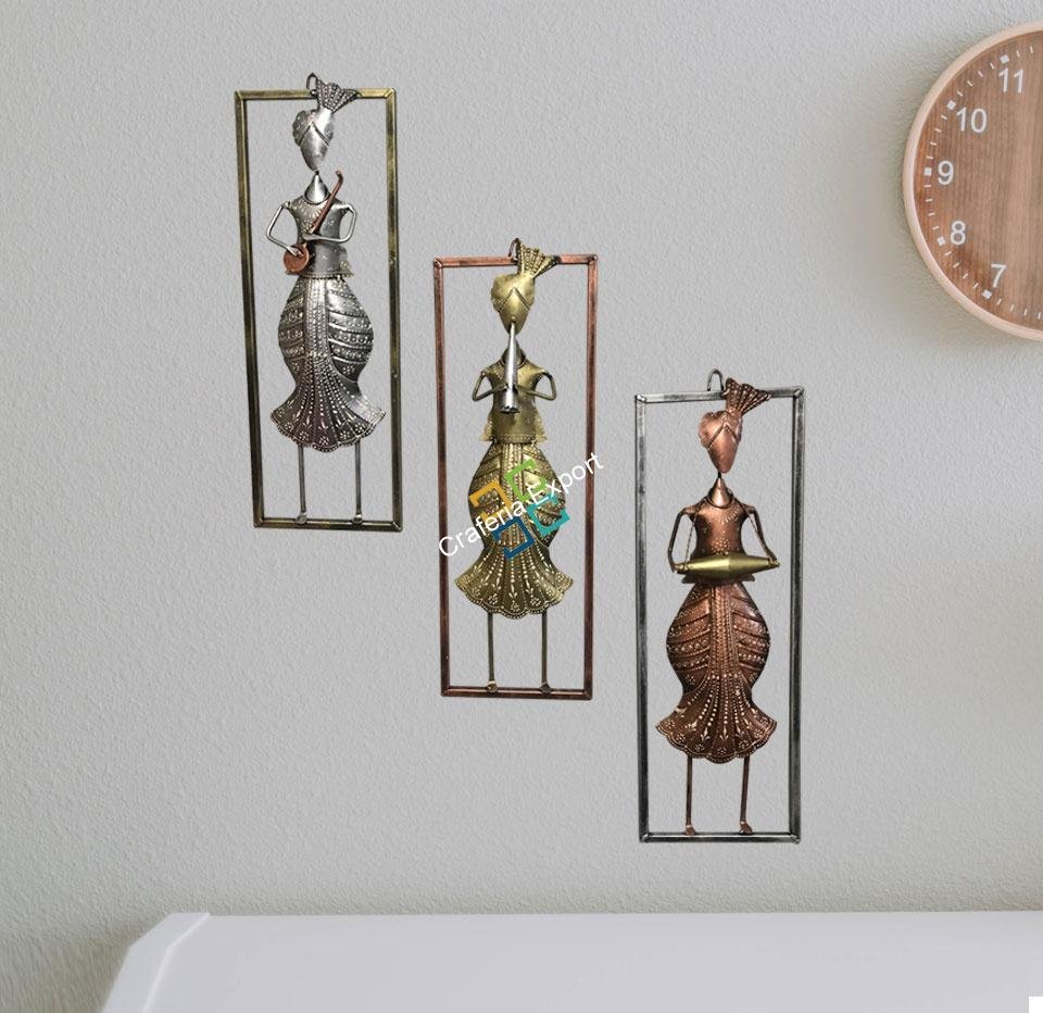 Ethnic Musical Men Wall Hanging/Wall decor/showpiece(Set of 3)