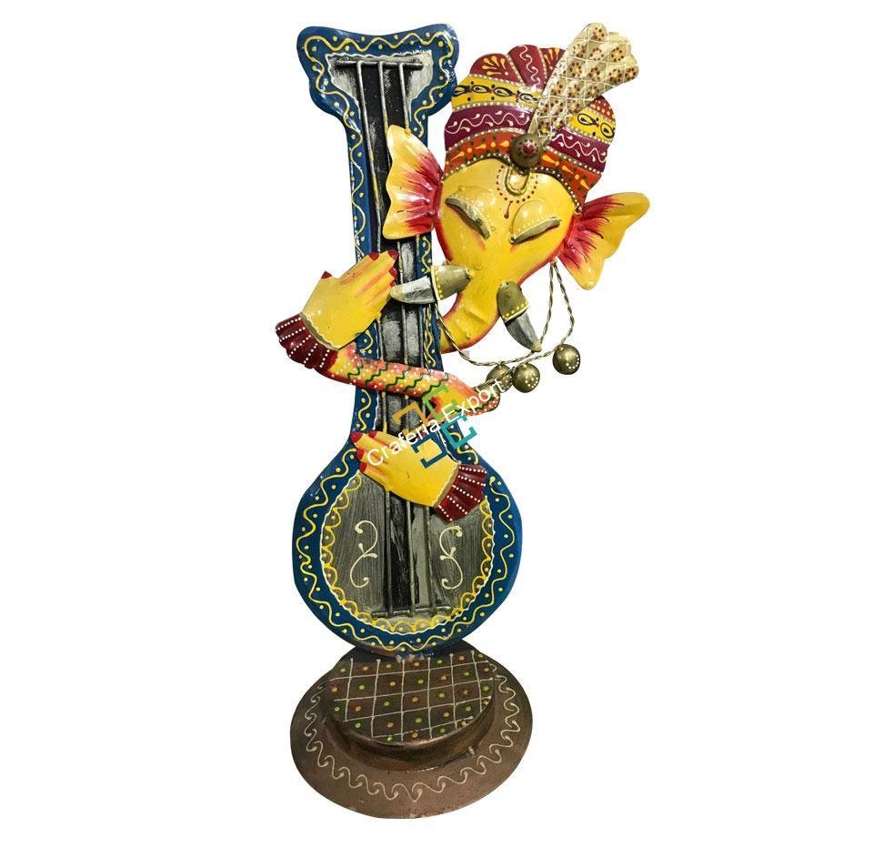Ganesha Playing Veena Tabletop/Home decor/Showpiece - Image 2
