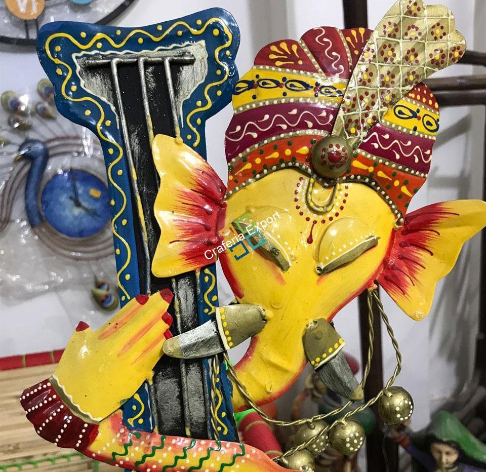 Ganesha Playing Veena Tabletop/Home decor/Showpiece - Image 3
