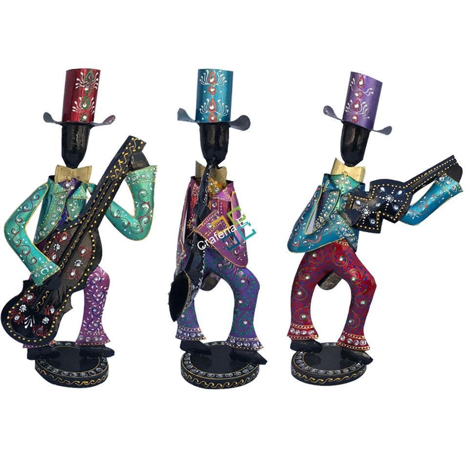Joker Musician Men showpiece/Figurine For Decor/Gift Item(Set of 3) - Image 2
