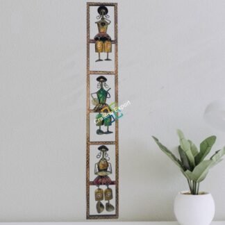 Vertical Wall panel/ Wall hanging of 3 Musical Girls