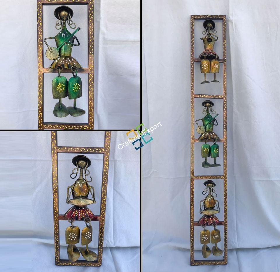 Vertical Wall panel/ Wall hanging of 3 Musical Girls - Image 4