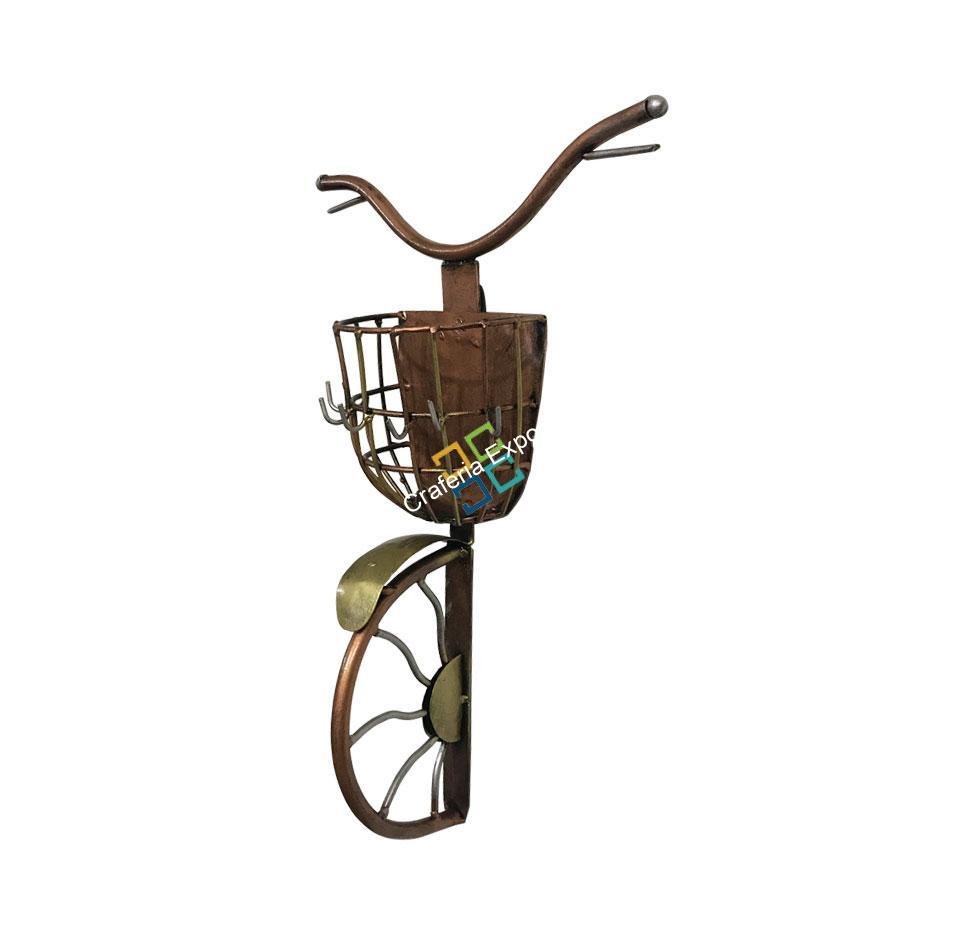 Metallic Cycle Key Holder Showpiece/Wall Hanging For Home Decor