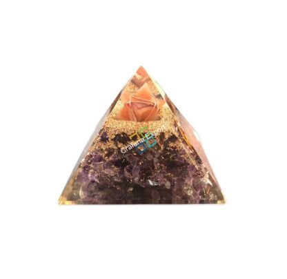 Energized Pyramid  Clear Crystal Gemstone Showpiece - Image 2