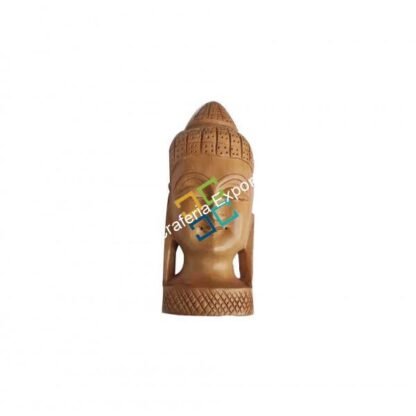 Decorative Wooden Meditation Mahatma Buddha Head figurine - Image 2