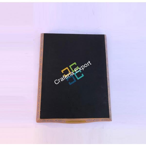 Wooden Handicraft tray for serving / decoration ( set of 3 ) - Image 2