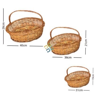 Round Cane Storage Basket/Fruit Basket For Home, Hotel and Restaurant Decor/Gift Item - Image 5