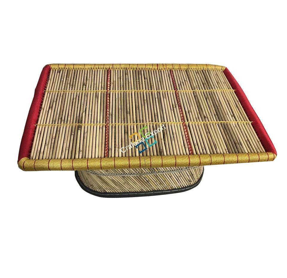 Bamboo Cane Rectangle Shaped Table for Outdoor Activities - Extra Large Size
