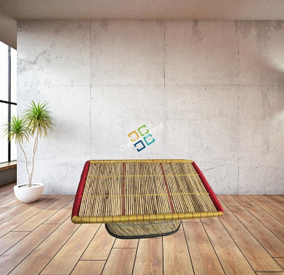 Bamboo Cane Rectangle Shaped Table for Outdoor Activities - Extra Large Size - Image 6