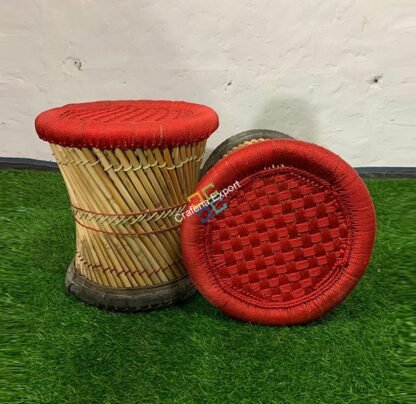 Round Handmade  Mudha Set For Home Office Garden Outdoor - Image 2