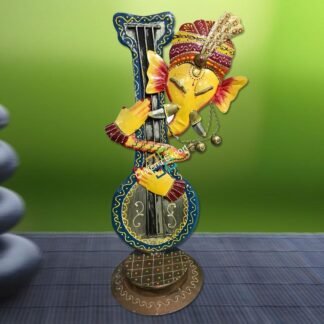 Ganesha Playing Veena Tabletop/Home decor/Showpiece