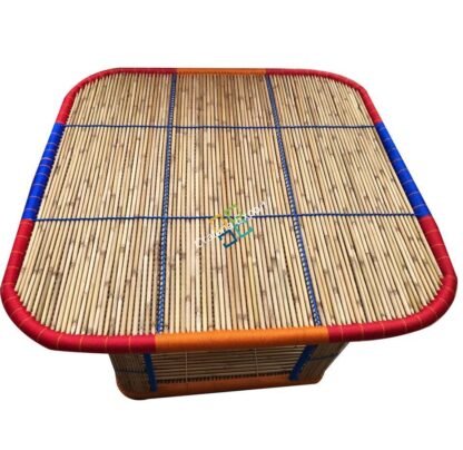 Bamboo Crafted Square Table for Garden Dinner living Areas - Image 5