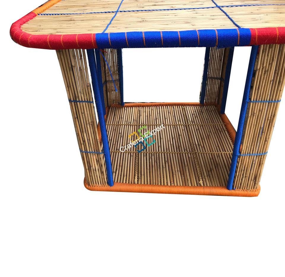 Bamboo Crafted Square Table for Garden Dinner living Areas - Image 7