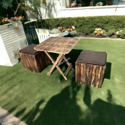 Wooden Stool And Table Natural Wood Logs Best Used as Bedside Tea Coffee Plants Table for Bedroom Living Room Outdoor Garden Light Weight Table - Image 3