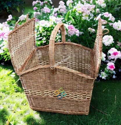 Cane Bamboo Wicker Laundry Storage Baskets