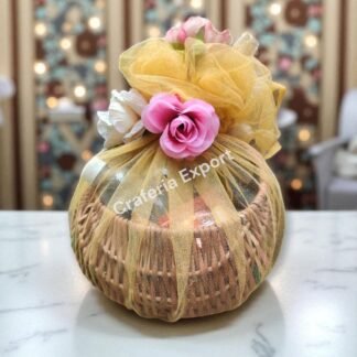 Chand Willow Kashmir Basket / Fruits Handle Storage Baskets