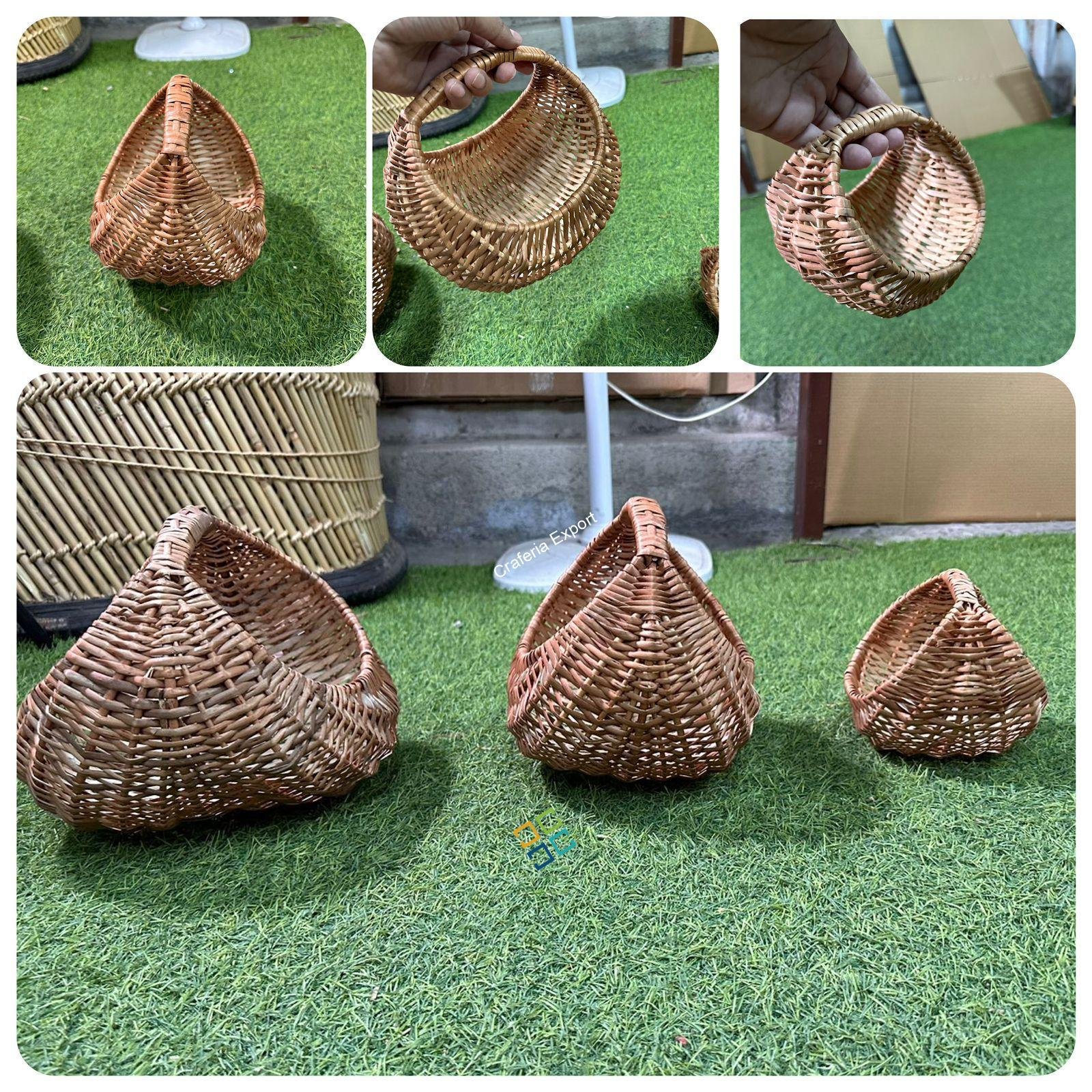 Chand Willow Kashmir basket / Fruits handle storage Baskets