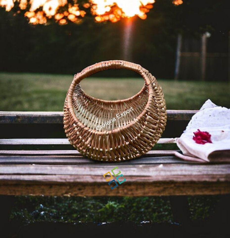Chand Willow Kashmir basket / Fruits handle storage Baskets