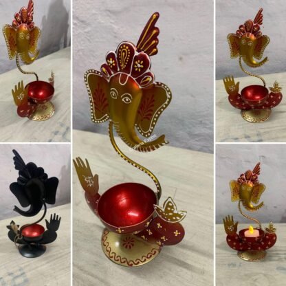 Ganesha Tea Light Holder/Candle Holder With Ganesha Design/ For Decoration - Image 3