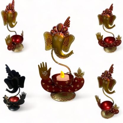 Ganesha Tea Light Holder/Candle Holder With Ganesha Design/ For Decoration - Image 2