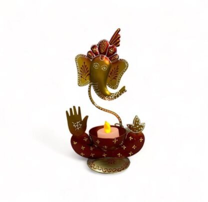Ganesha Tea Light Holder/Candle Holder With Ganesha Design/ For Decoration - Image 4