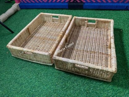 Rattan Cane Storage Basket / Wicker Organizer Basket /Gift Hamper Basket - Image 7