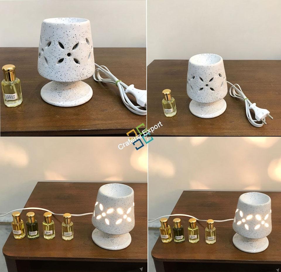 Electric ceramic Diffuser With Essential oil Set - Image 2
