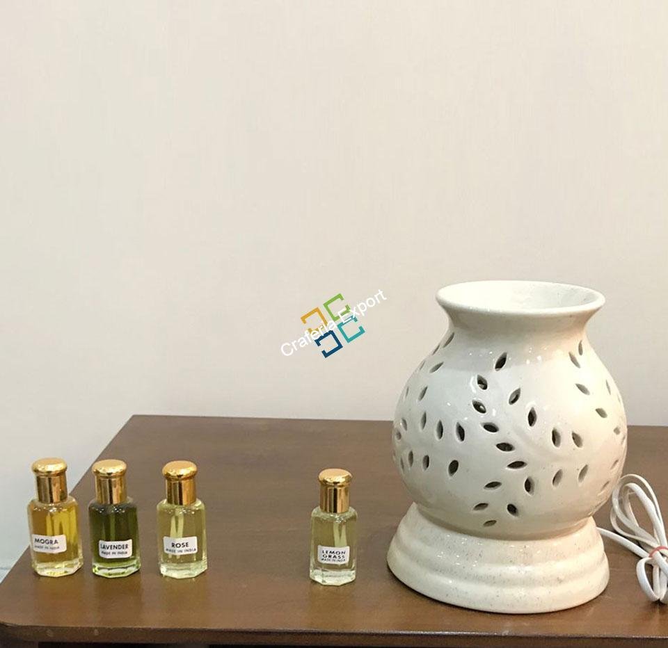 Pot Shaped Electric Diffuser With Aroma Essence Set - Image 3