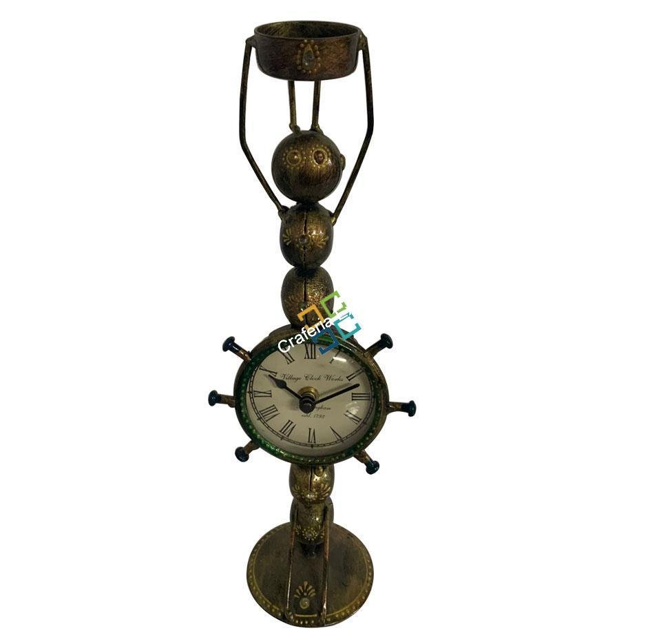 Antique Ant Showpiece Clock Tealight Candle Holder