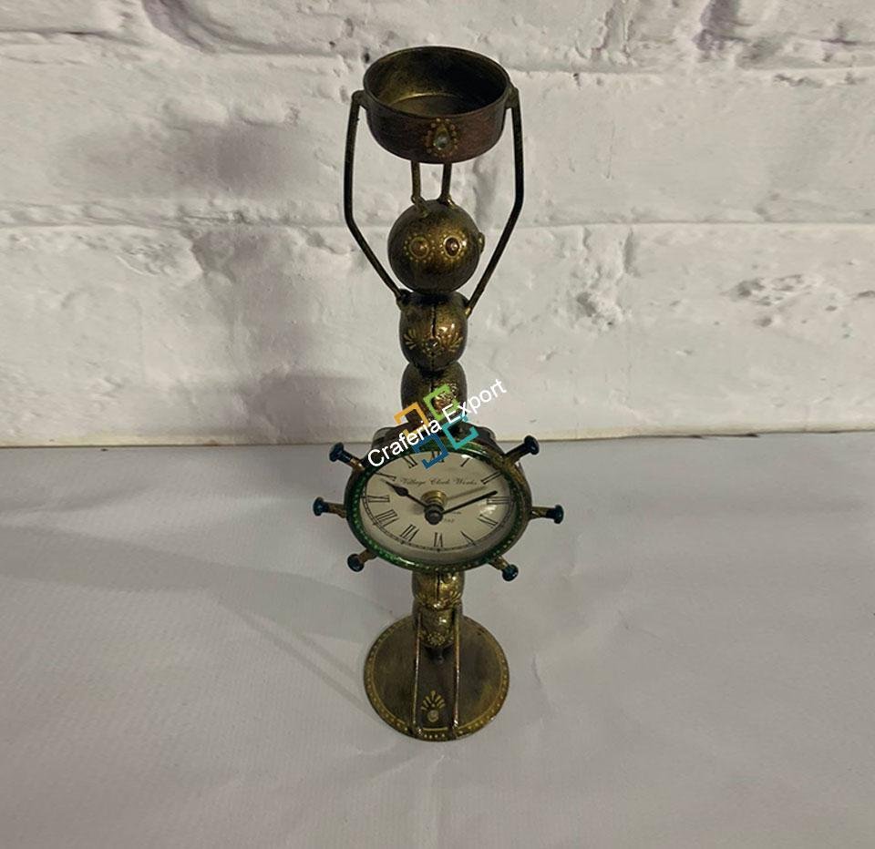 Antique Ant Showpiece Clock Tealight Candle Holder - Image 5