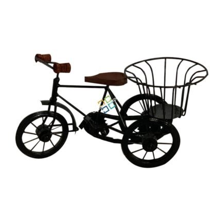 Cycle Rickshaw showpiece with Basket/ tokri table top