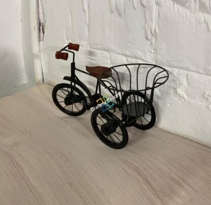 Cycle Rickshaw showpiece with Basket/ tokri table top - Image 4